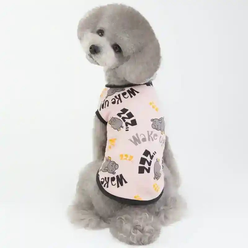 Magliettina per cani senza manche "Wake Up" by Dog Moda
