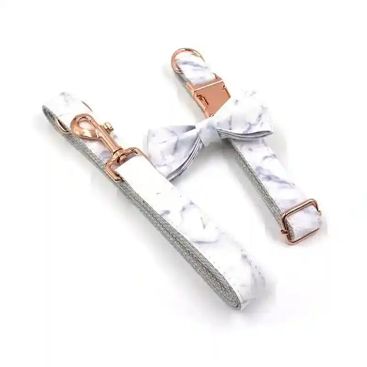 Set guinzaglio e collare per cani "Avorio" by Dog Moda