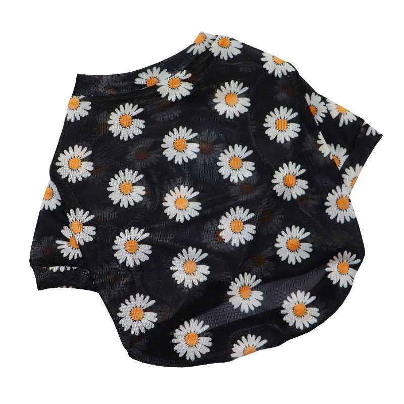 Maglietta per Cani "Daisy" con Stampa Floreale - Comfort e Stile per il Tuo Amico a Quattro Zampe! by Dog Moda