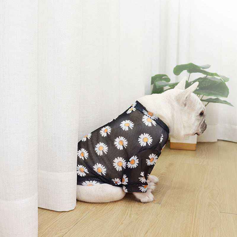 Maglietta per Cani "Daisy" con Stampa Floreale - Comfort e Stile per il Tuo Amico a Quattro Zampe! by Dog Moda