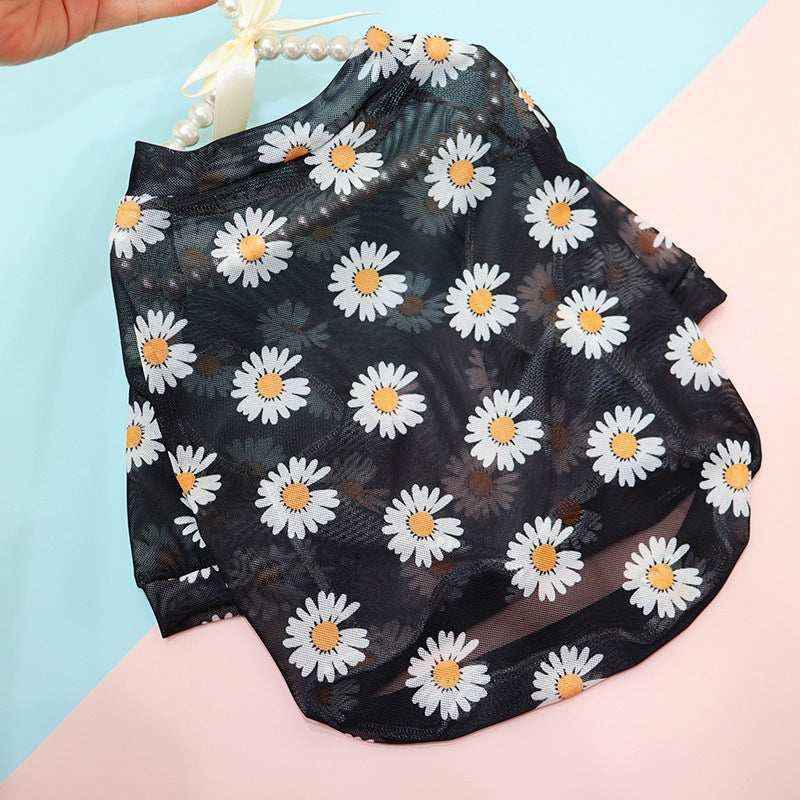 Maglietta per Cani "Daisy" con Stampa Floreale - Comfort e Stile per il Tuo Amico a Quattro Zampe! by Dog Moda