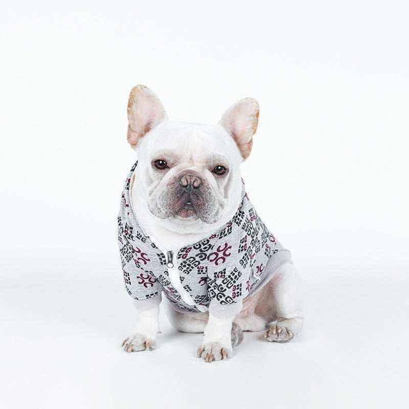 Felpa per cani con cappuccio con stampa "Public" by Dog Moda