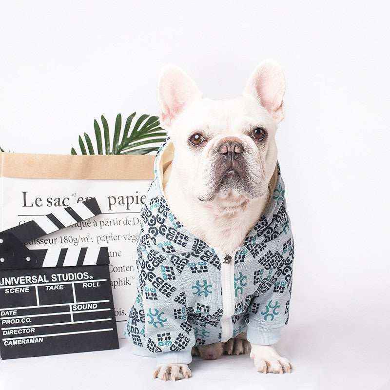 Felpa per cani con cappuccio con stampa "Public" by Dog Moda