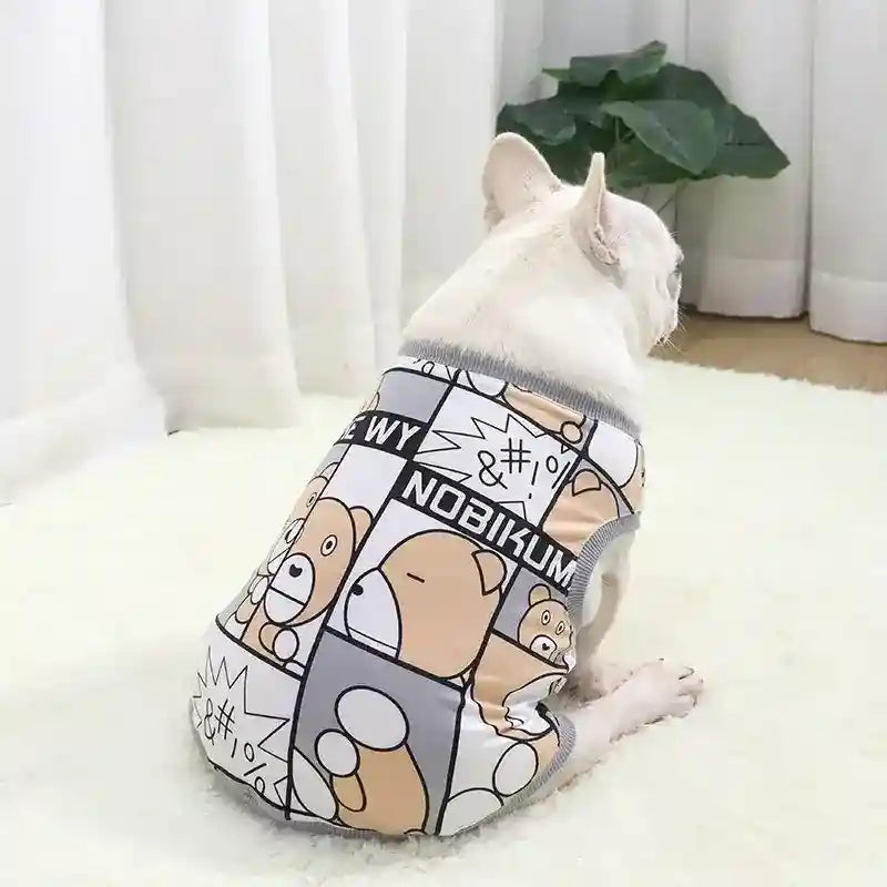 Maglietta per Bulldog francese in cotone "Nobikuma" BooBoo by Dog Moda
