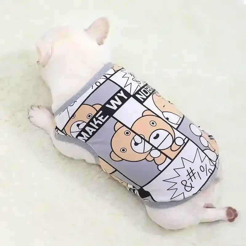 Maglietta per Bulldog francese in cotone "Nobikuma" BooBoo by Dog Moda