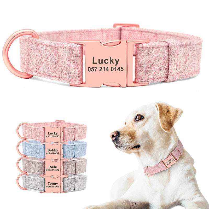 Collare Cane Personalizzato Candy con Nome e Numero – Regolabile