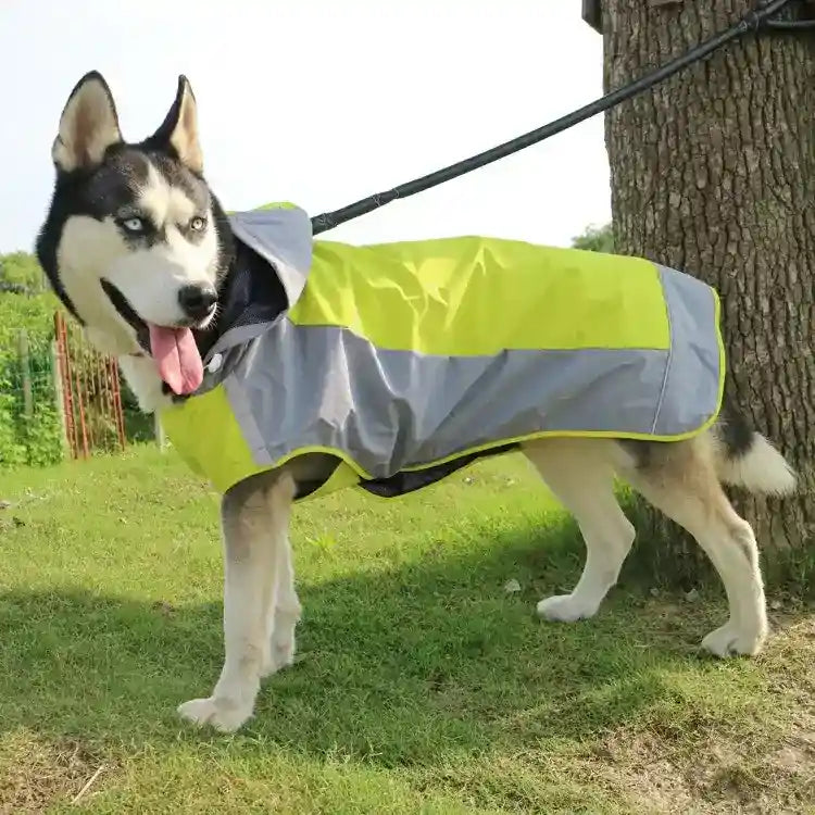 Impermeabile per Cani di Taglia Grande con Chiusura sull'Addome – Massima Protezione e Praticità - Dog Moda