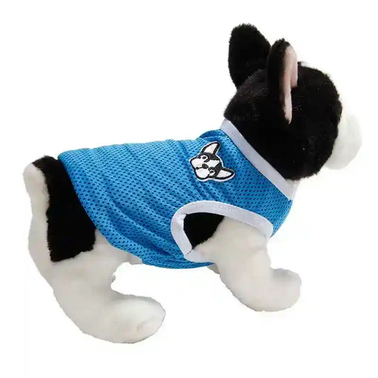 Canottiera traspirante per cani con ricamo "Bulldog" by Dog Moda