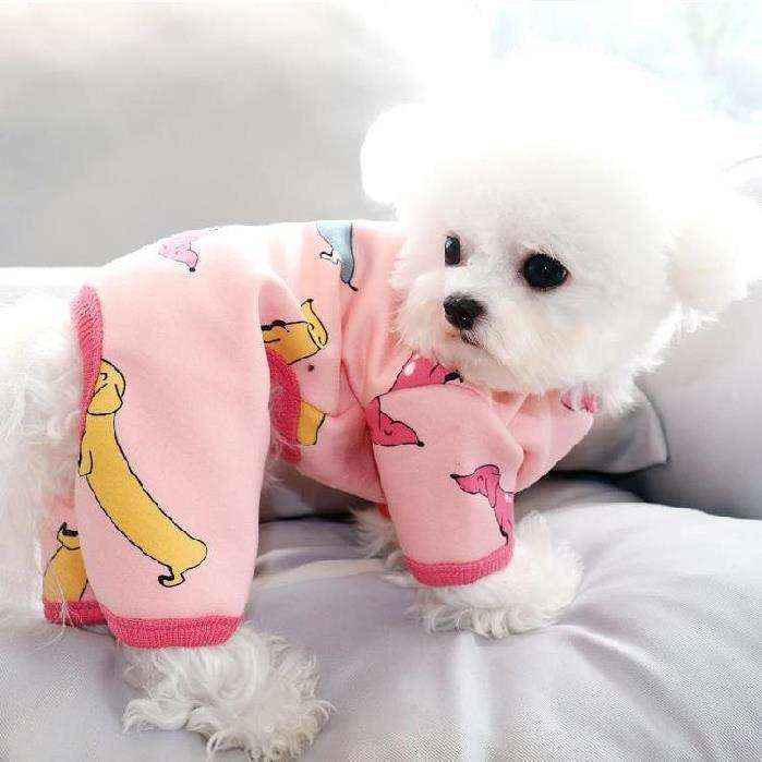 Vestito in pile per cani "Zucchero filato" by Dog Moda
