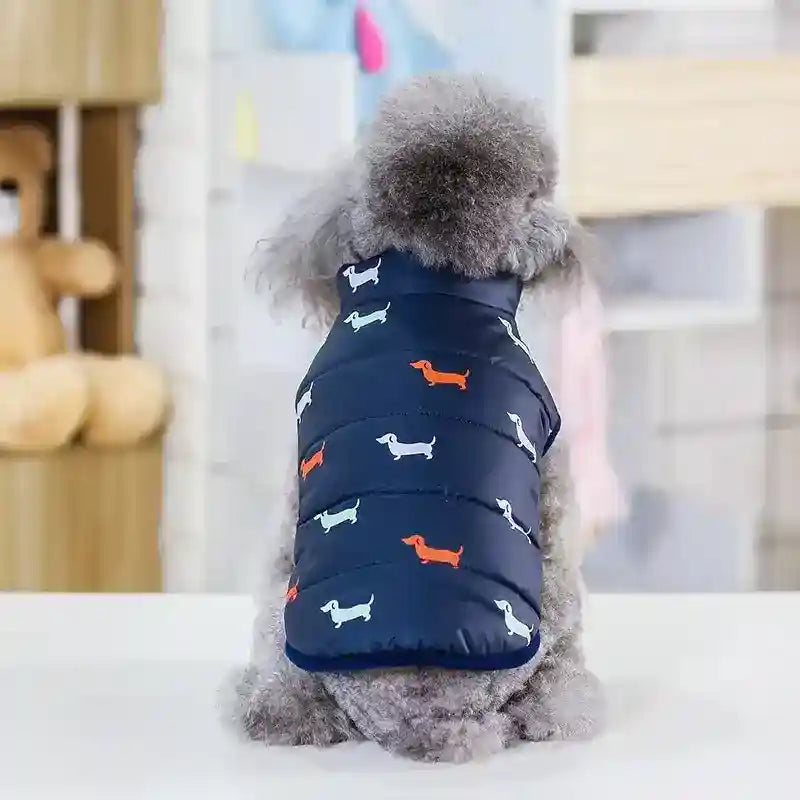 Capottino per cani smanicato fantasia "Bassotto" by Dog Moda