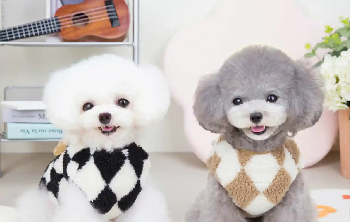 Cappotto Smanicato per Cani a Scacchi - Caldo e Morbido by Dog Moda