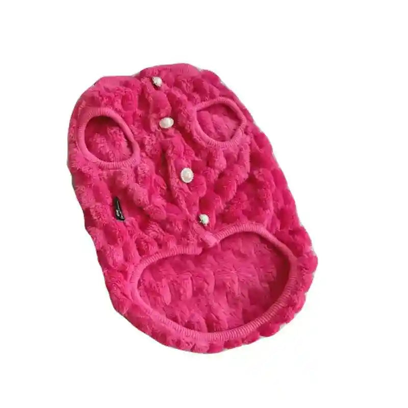 Cappottino Smanicato Camino Pile - Smeraldo Rosa Agata by Dog Moda