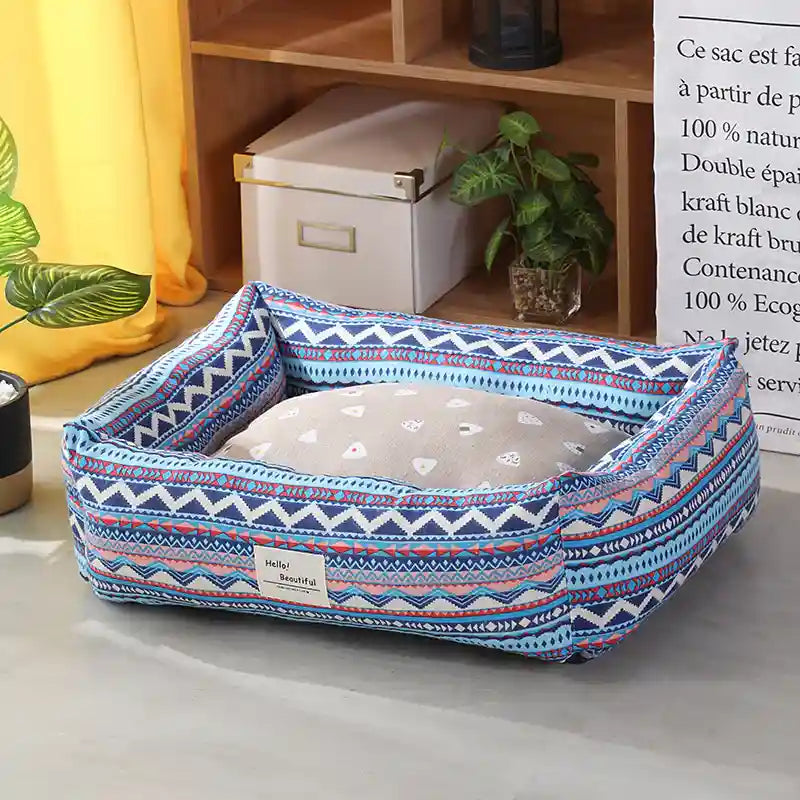 Cuccia Rettangolare per Cani - Lino Naturale Premium by Dog Moda