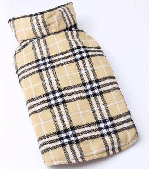Cappotto per Cani Smanicato per Labrador Golden Retriver - Modello "Tartan" - Dog Moda