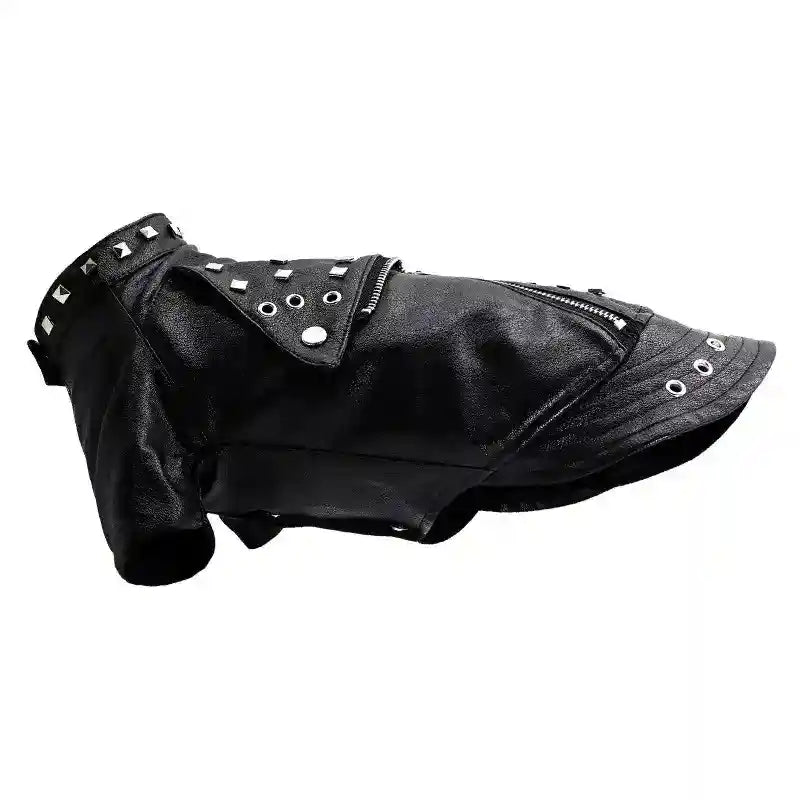Giubbottino per cani in pelle "Grease" by Dog Moda