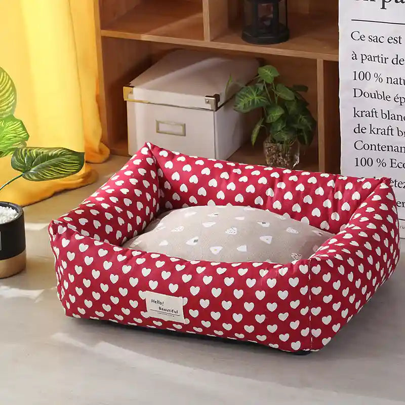 Cuccia Rettangolare per Cani - Lino Naturale Premium by Dog Moda