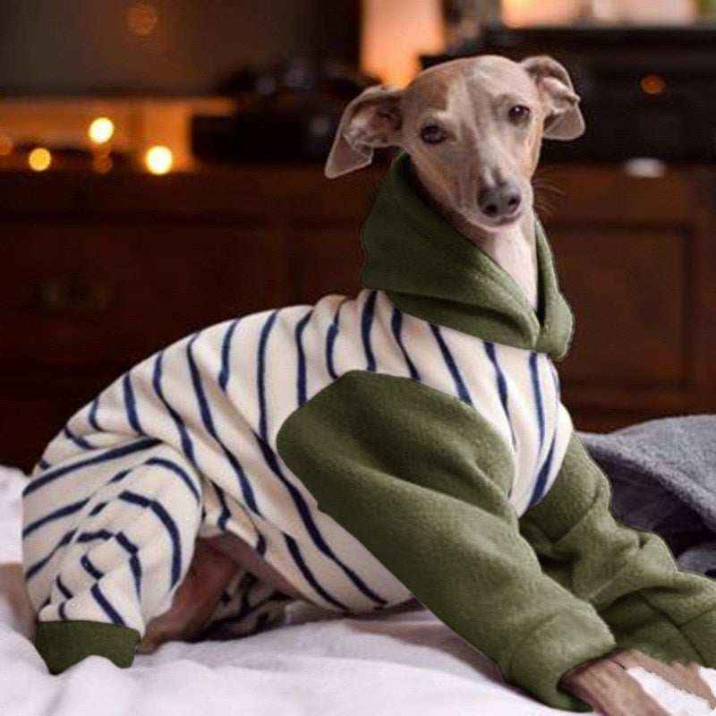 Vestito per Alano "Terragona" in pile caldo con copertura totale by Dog Moda