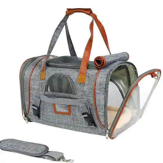 Trasportino Cani in Tela con Tracolla e Cuscino Lavabile by Dog Moda