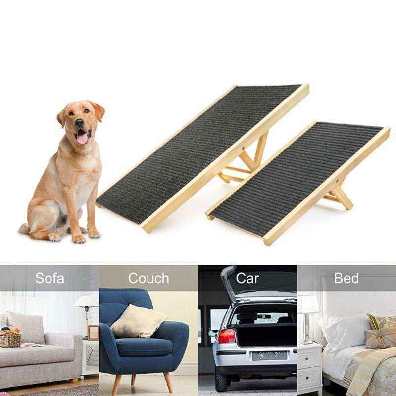 Rampa per cani regolabile in legno by Dog Moda