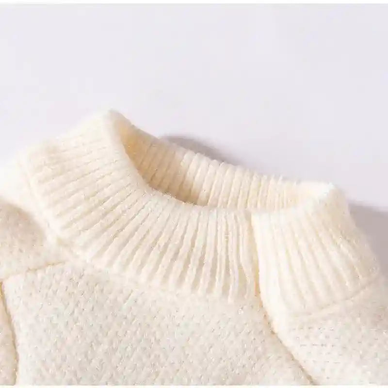 Maglione APPLE per Cani - Bianco con Ricamo e Smile by Dog Moda