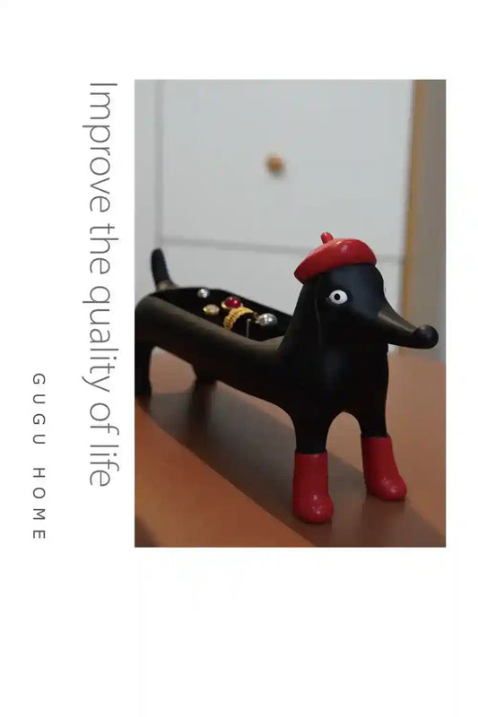 Portanelli Bassotto - Porta Gioielli Decorativo Originale by Dog Moda
