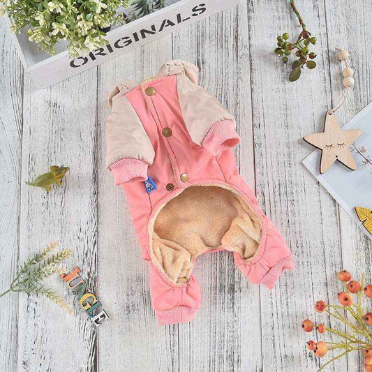 Cappottino per Cani Superstar | Impermeabile con Cappuccio Ricamato