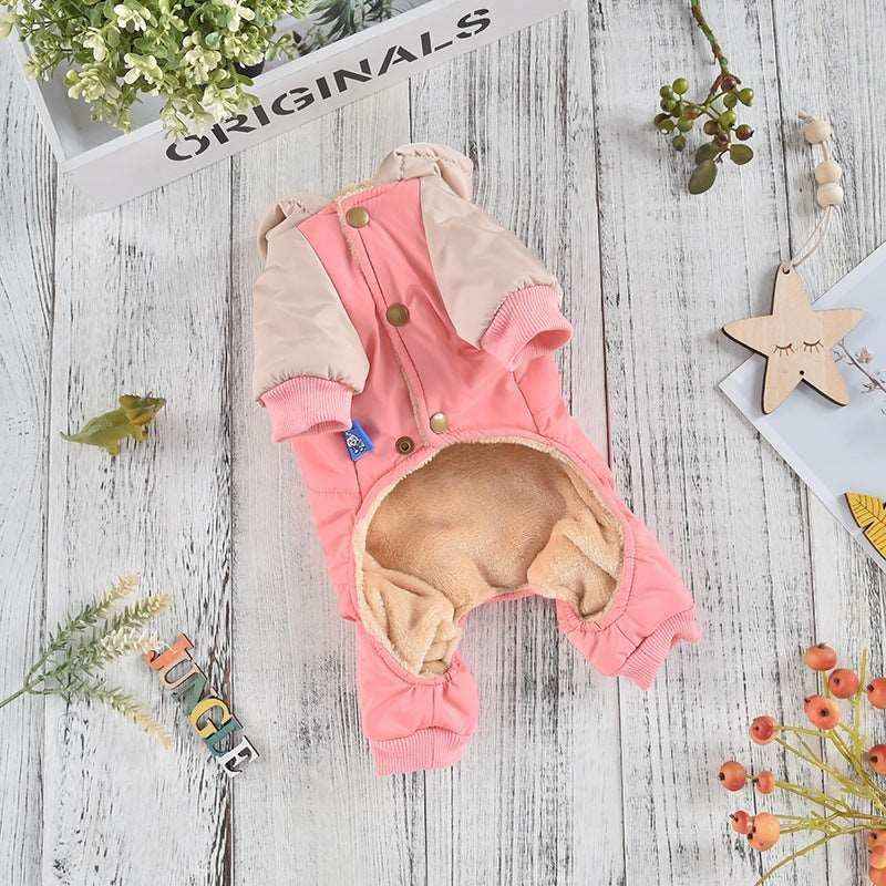 Cappottino per Cani Superstar | Impermeabile con Cappuccio Ricamato