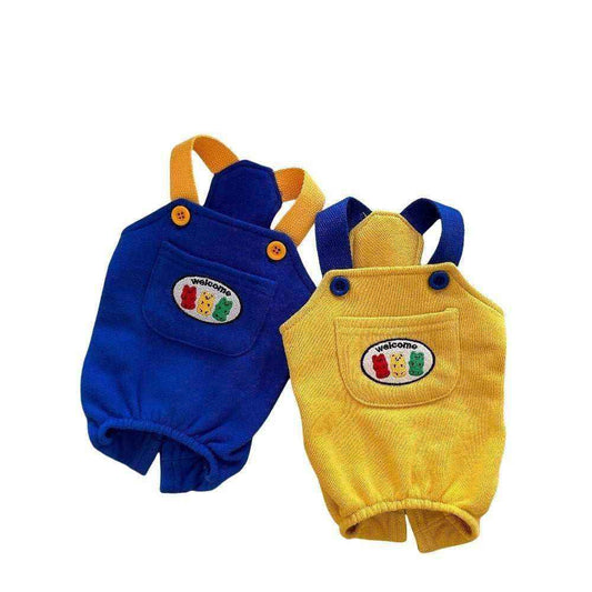 Small Dog Overalls with Suspenders - Comfortable and Fashionable