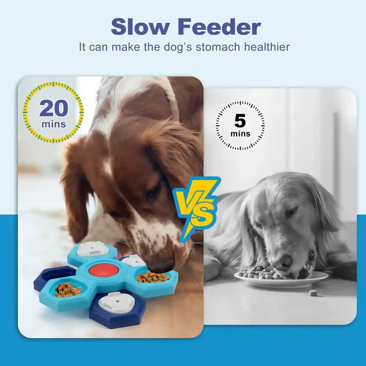 Gioco Interattivo per Cani - Puzzle Antiscivolo Slow Feeder by null