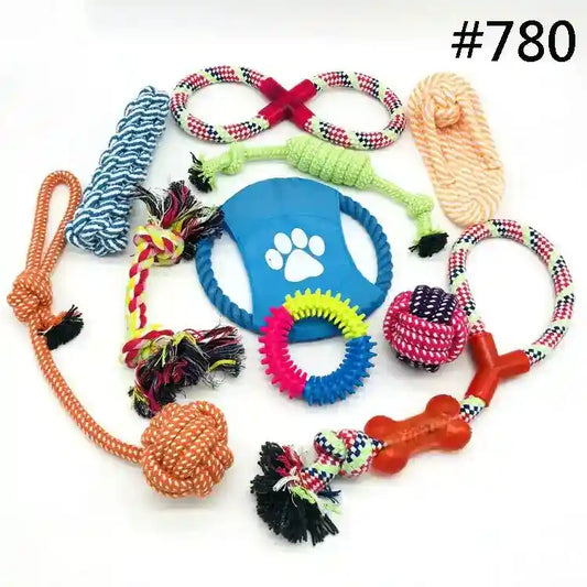 Set Giochi per Cani in Corda e Silicone – Divertimento, Salute e Benessere per il Tuo Amico a Quattro Zampe by Dog Moda