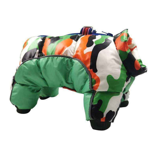 Piumino Imbottito con Quattro Zampe Impermeabile - Modello Snow - Dog Moda