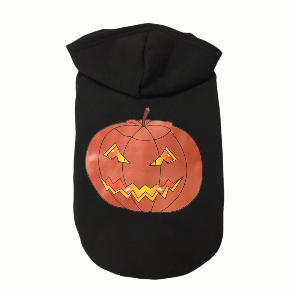 Felpe per cani spaventose "Happy Halloween"