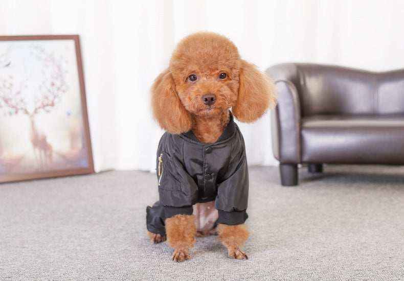 Cappotto Nero Quattro Zampe "Chicago Bulls" - Eleganza e Stile per il Tuo Cane by Dog Moda