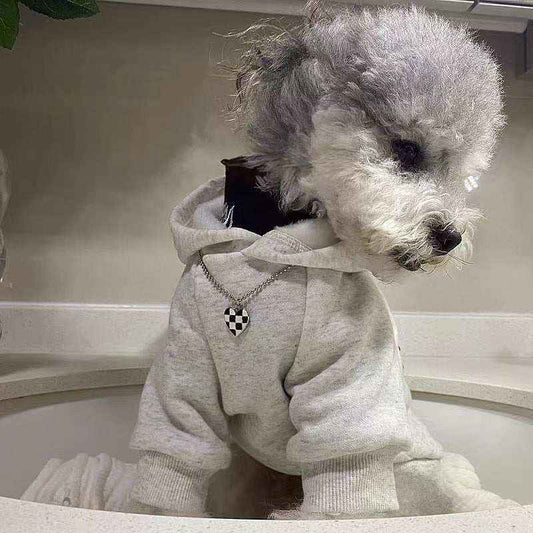 Felpa per cani con cappuccio "New York" calda e trendy by Dog Moda