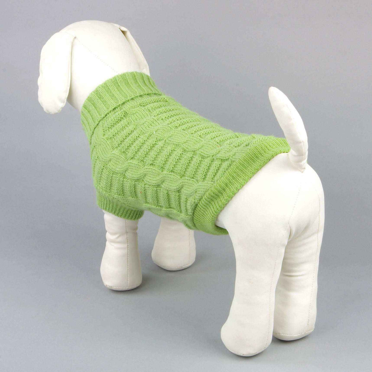 Maglione per cani tinta unita con fantasia in rilievo "Fior di latte" by Dog Moda