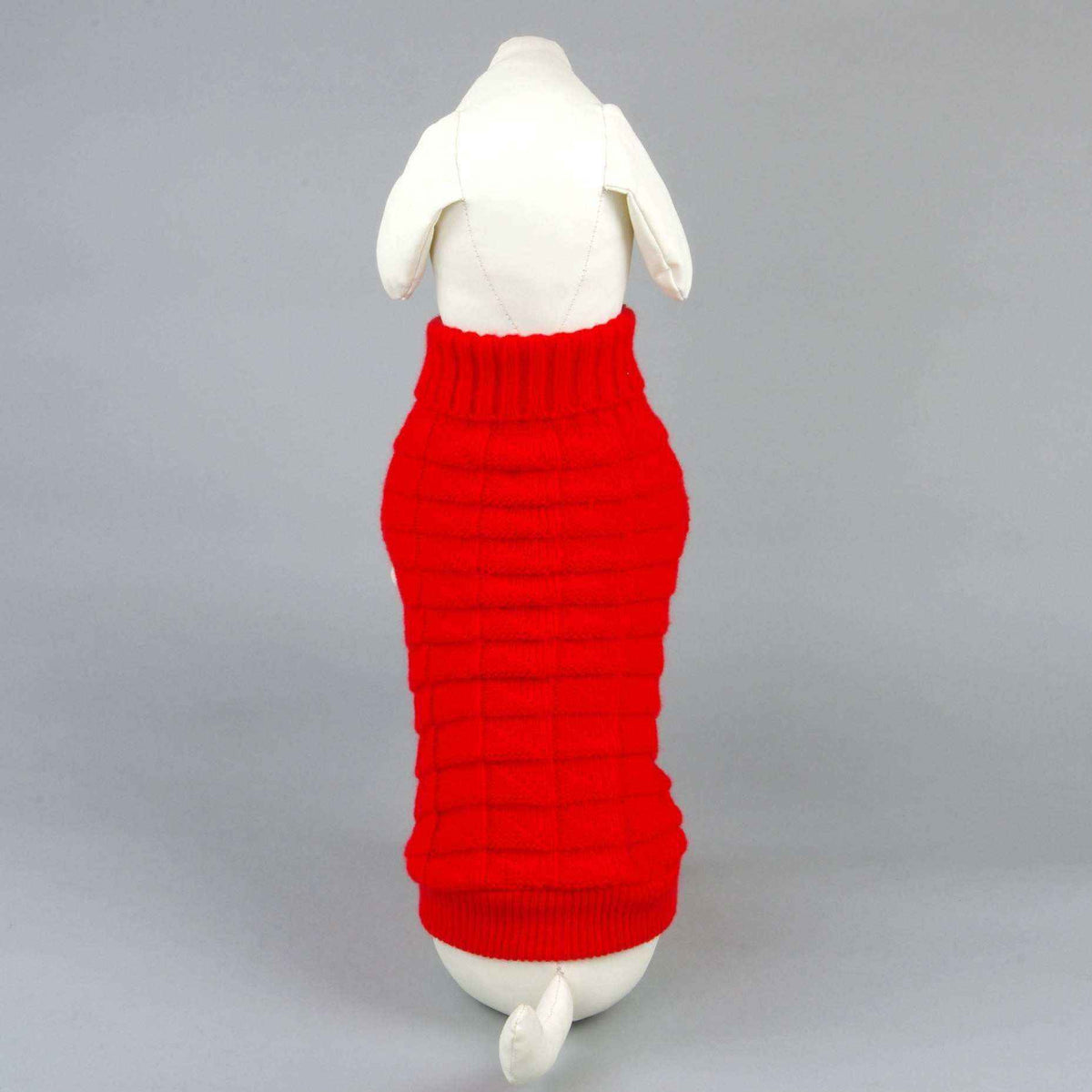 Maglione per cani tinta unita con fantasia in rilievo "Fior di latte" by Dog Moda