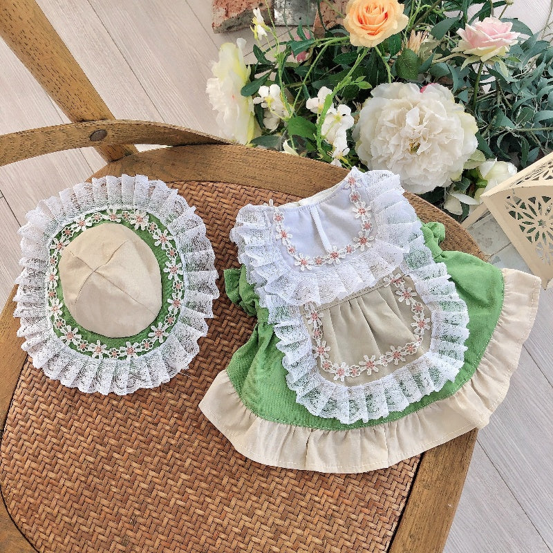 Vestito Tirolese per Gatti con Cappellino e Ricami 🎀