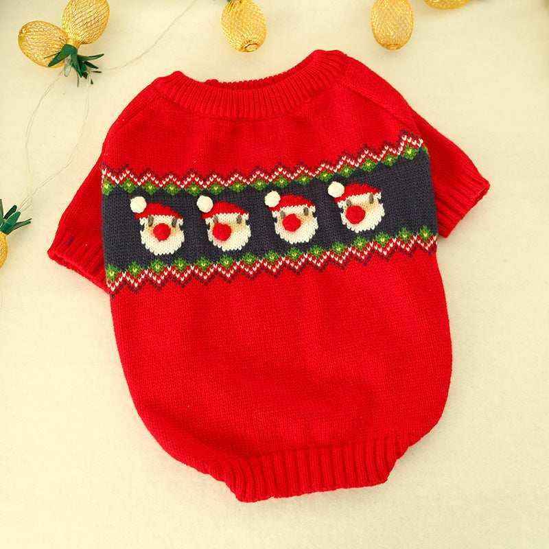Maglione Natalizio per Cani con Babbo Natale 3D - Comfort e Festività per il Tuo Amico a Quattro Zampe by Dog Moda