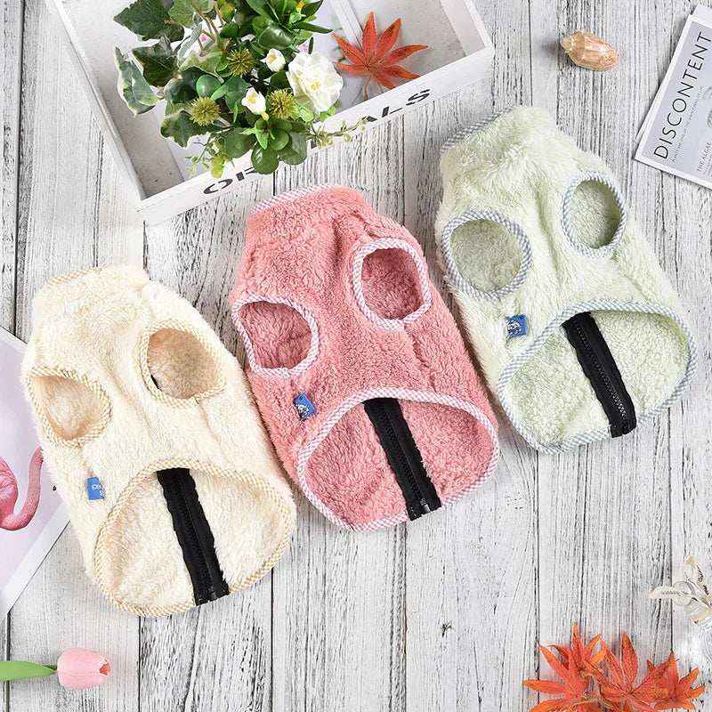 Cappotto Effidog Cani - Pile Smanicato con Zip by Dog Moda