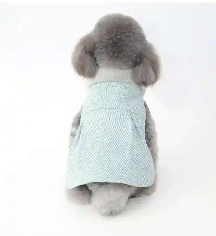 Cappottino Smanicato Vogue Pup - Righe e Pile Caldo by Dog Moda