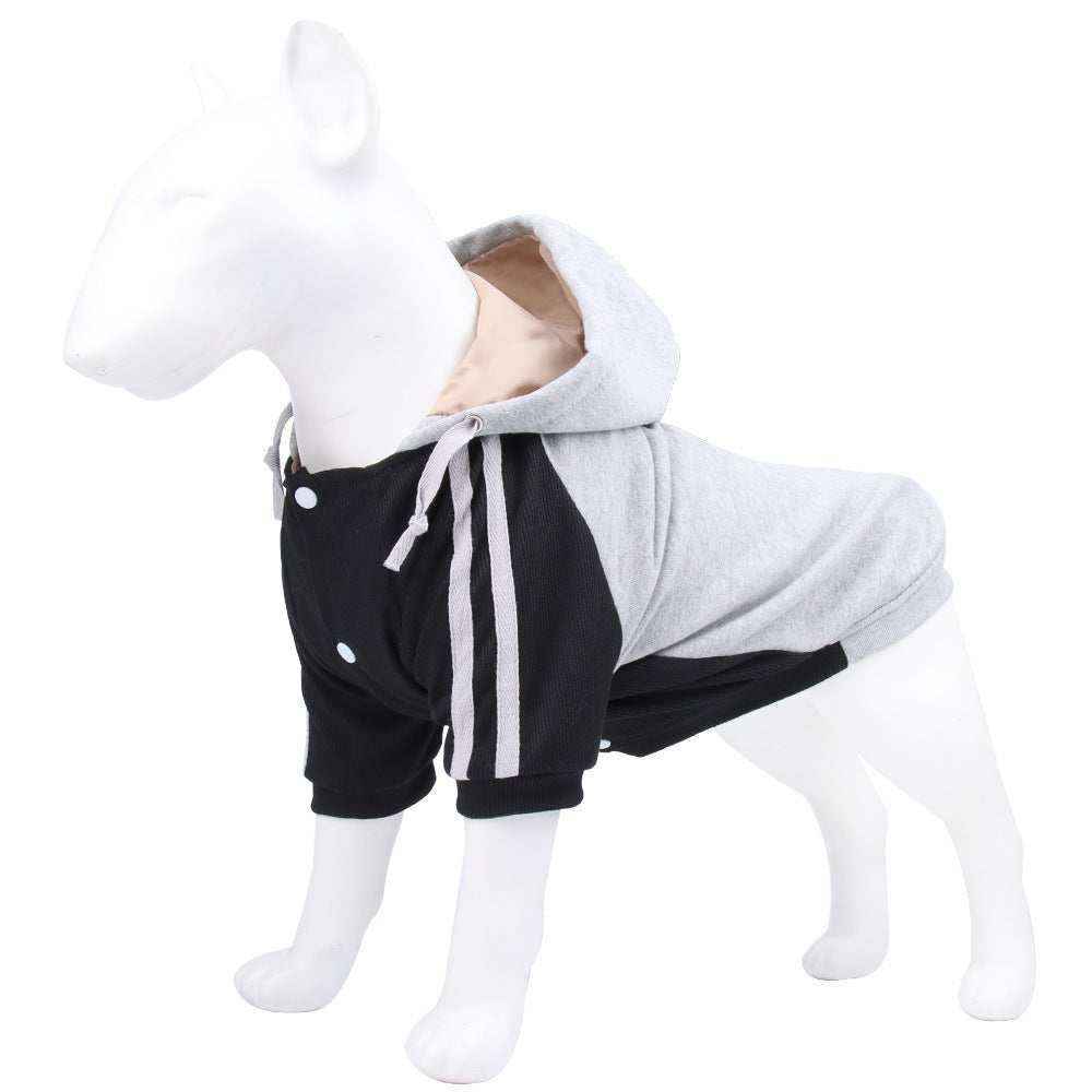 Felpa per Cani "Tolosa" con Cappuccio Casual e Chiusura a Bottoni by Dog Moda