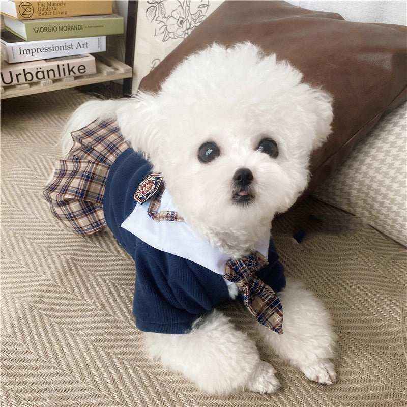 Vestito Elegante per Cani e Gatti "Collegge" - Stile Universitario by Dog Moda
