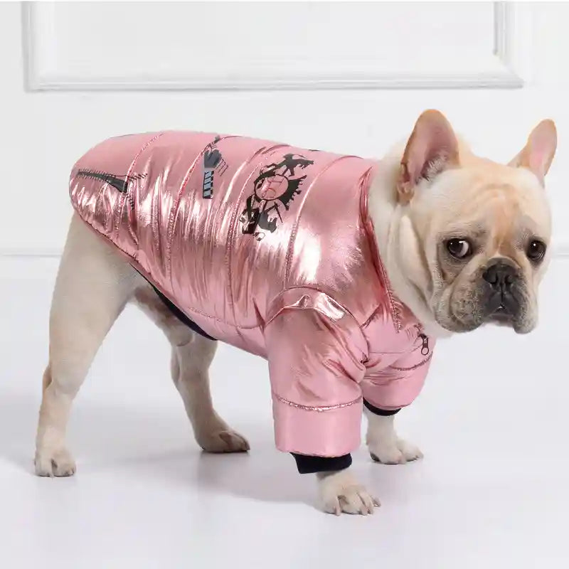 Cappotto Impermeabile Cani Bulldog Zip - Imbottito by Dog Moda