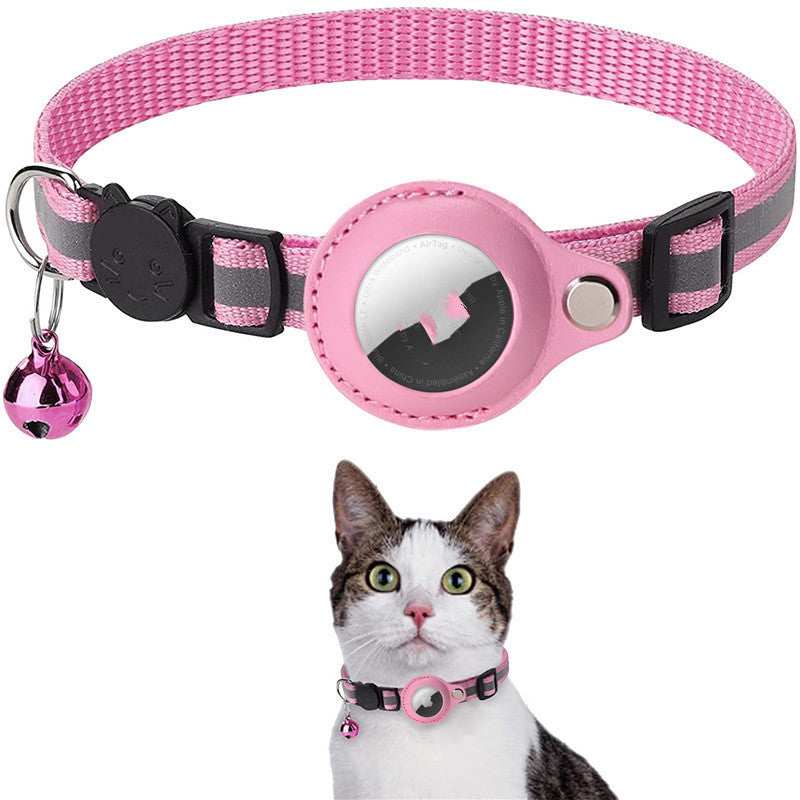 Reflective Collar for Cats and Dogs with Apple AirTag Housing – Locate Your Pet Safely!