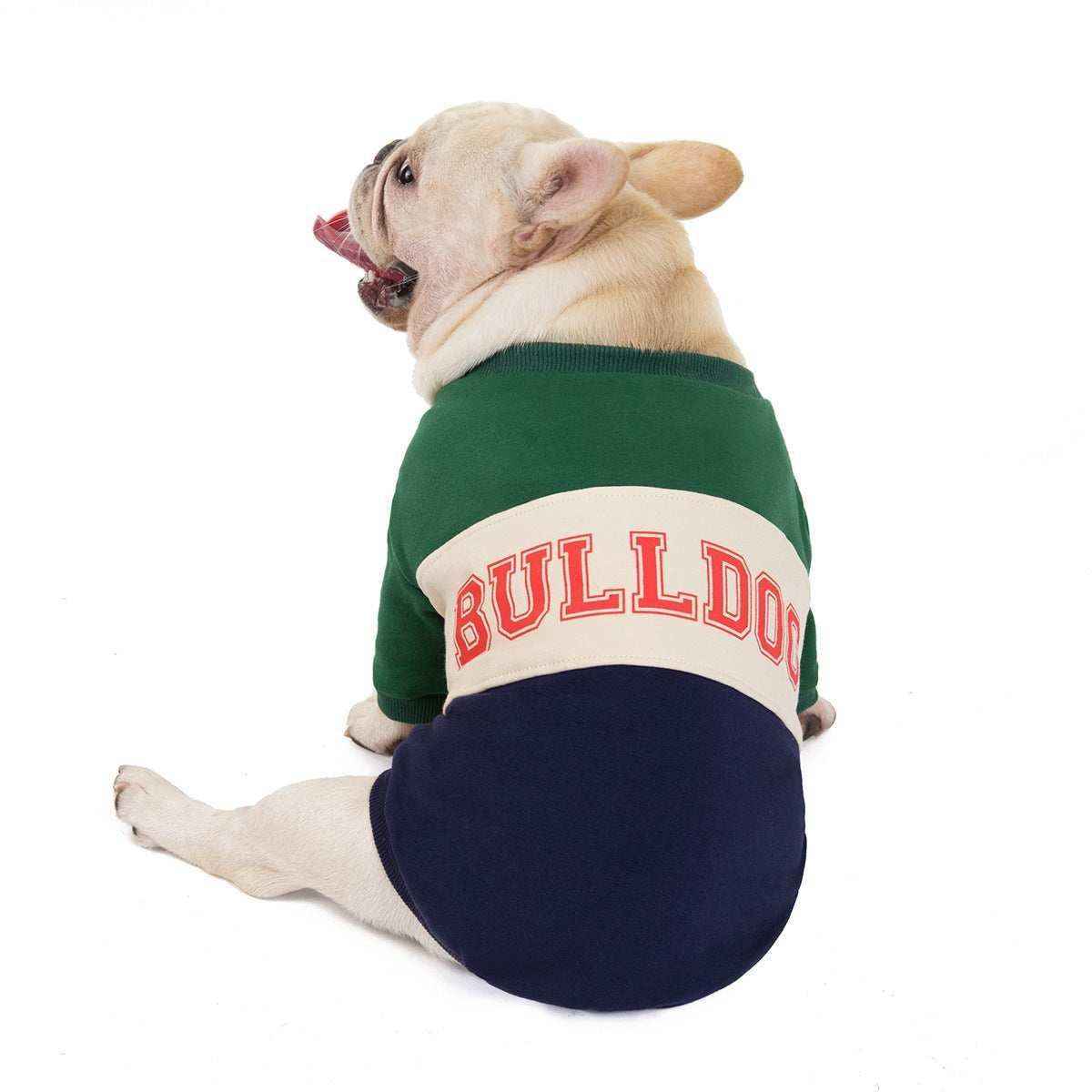 Felpa Casual per Cani Bulldog con Scritta "Bulldog" - Perfetta per Toraci Prominenti by Dog Moda