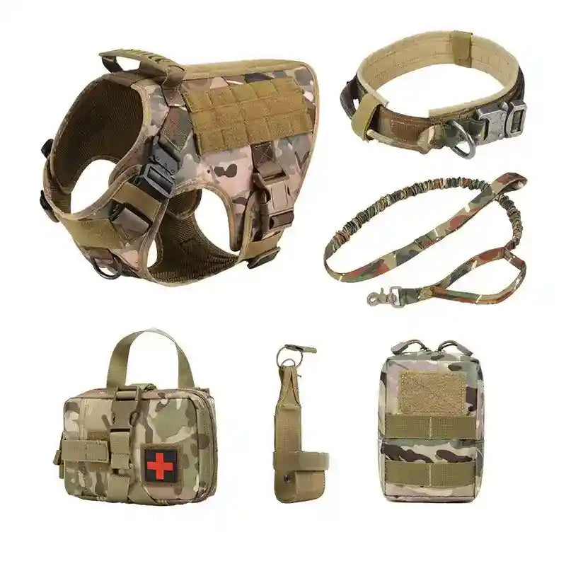 Kit Pettorina Tattica Cani Addestramento con Accessori by Dog Moda
