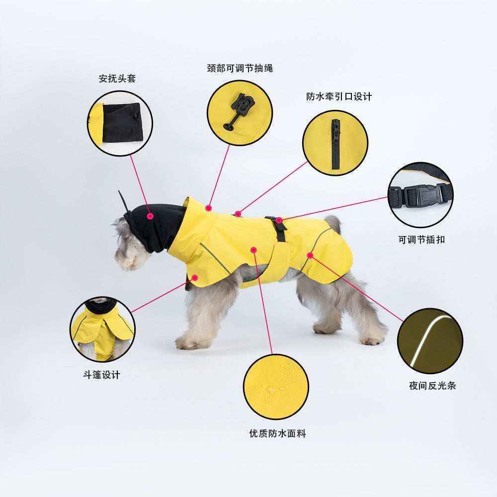 Cappottino impermeabile per cani Poncho – taglie S a 3XL by Dog Moda