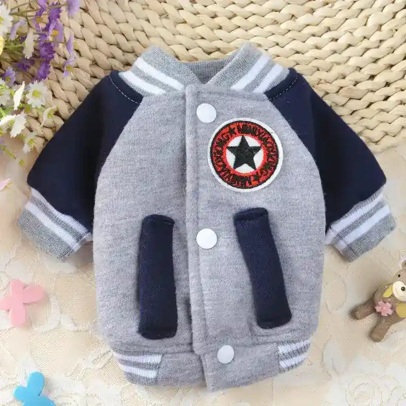 Felpa per Cani "Baseball Uniform" - Eleganza e Comfort per l'Inverno by Dog Moda