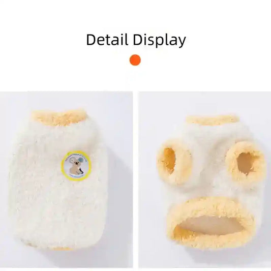 Maglione Koala per Cani e Gatti - Bianco con Dettagli Pesca by Dog Moda