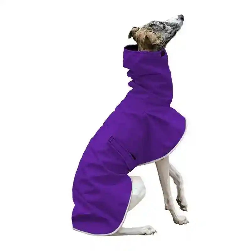 Impermeabile per Levrieri con Cintura e Imbottitura in Morbido Pile by Dog Moda